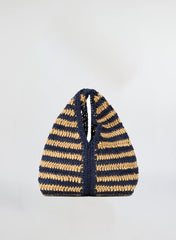 Simone Striped Raffia Bag