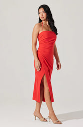 Siena Halter Neck Midi Dress