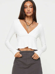 Segarra Long Sleeve Top White