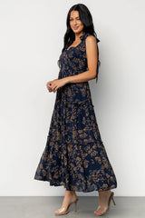 Anita Maxi Dress | Midnight + Gold Floral