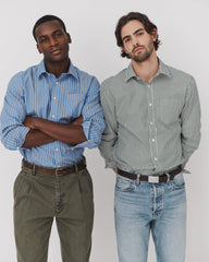 Mill Shirt In Striped Cotton Poplin