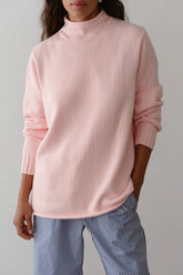 The Cotton Cashmere Roll Neck Sweater