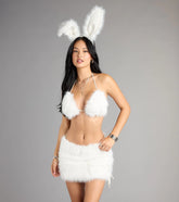 Cozy Cutie Snow Bunny Faux Fur Mini Skirt