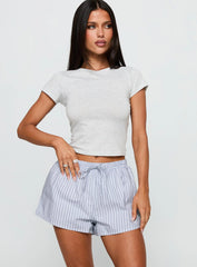 Nautique Drawstring Shorts Blue Stripe