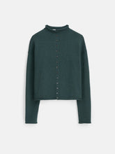 Taylor Rollneck Cardigan in Cotton Cashmere