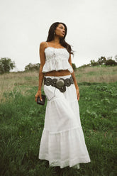 Miley Button Up Peplum Top