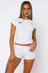 From The Archives Gigi Baby Tee Grey Marle