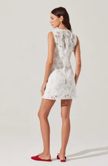 Madge Crochet Lace Mini Dress