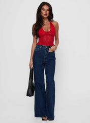 Only Angel Halter Top Red