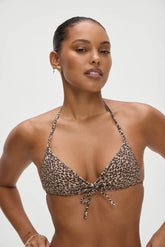 Jessup Halter Bikini Top - Baby Leopard