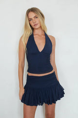 Alexi Mesh Mini Ruffle Skort