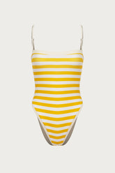 Colorblock One Piece (Yellow Stripe)
