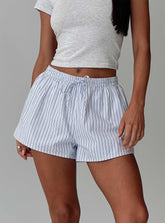 Nautique Drawstring Shorts Blue Stripe