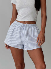 Nautique Drawstring Shorts Blue Stripe