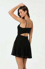 Lace Bustier Mini Dress