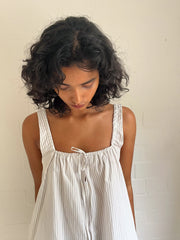 the bow dress - story stripe