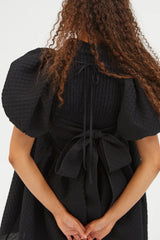 TILDE | DRESS BLOSSOM MATELASS… BLACK