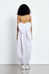 VILMA | DRESS GRASMERE MATELASSE? WHITE