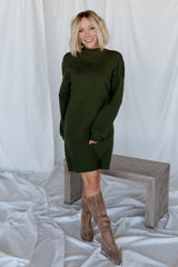 Jennings Sweater Dress | Deep Olive