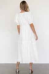 Jackie Eyelet Maxi Dress | Off White