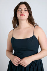 penelope apron dress - navy