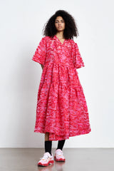 PATRICIA | DRESS YARROW FIL-COUPE? MAGENTA / RED