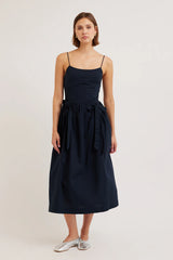 penelope apron dress - navy