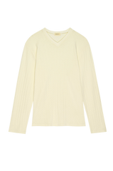 The Pointelle V-Neck Long Sleeve