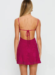 Clemence Mini Dress Hot Pink