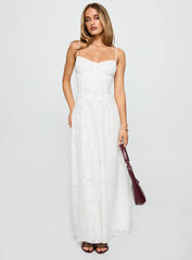 Kosetta Burnout Maxi Dress White