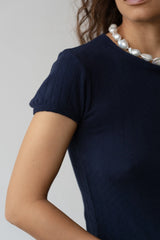 The Pointelle Baby Tee