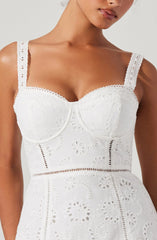 Pellagia Eyelet Midi Dress