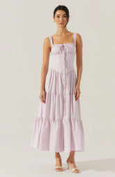 Temperance Tiered Milkmaid Maxi Dress