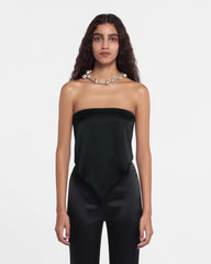 Brita - Slip Satin Scarf - Black