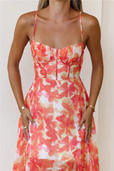 All Eyes Here Maxi Dress Orange