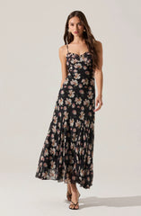 Maeryn Sweetheart Ruffle Maxi Dress
