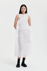 GABRIELLA | DRESS POSY MATELASS… WHITE