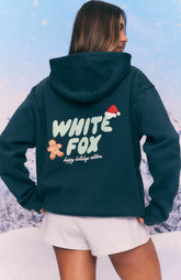 Holly Jolly Christmas Oversized Hoodie Pine