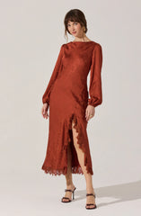 Ilaria Jacquard Midi Dress