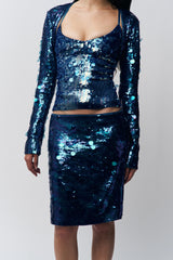 Paillette Midi Skirt