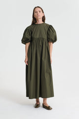 AILEY | DRESS COTTON PINE GREEN