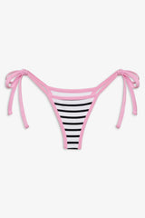 Cruze String Bikini Bottom - Vintage Stripe