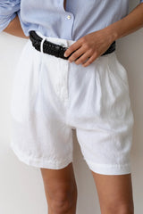 The Linen Pleated Short