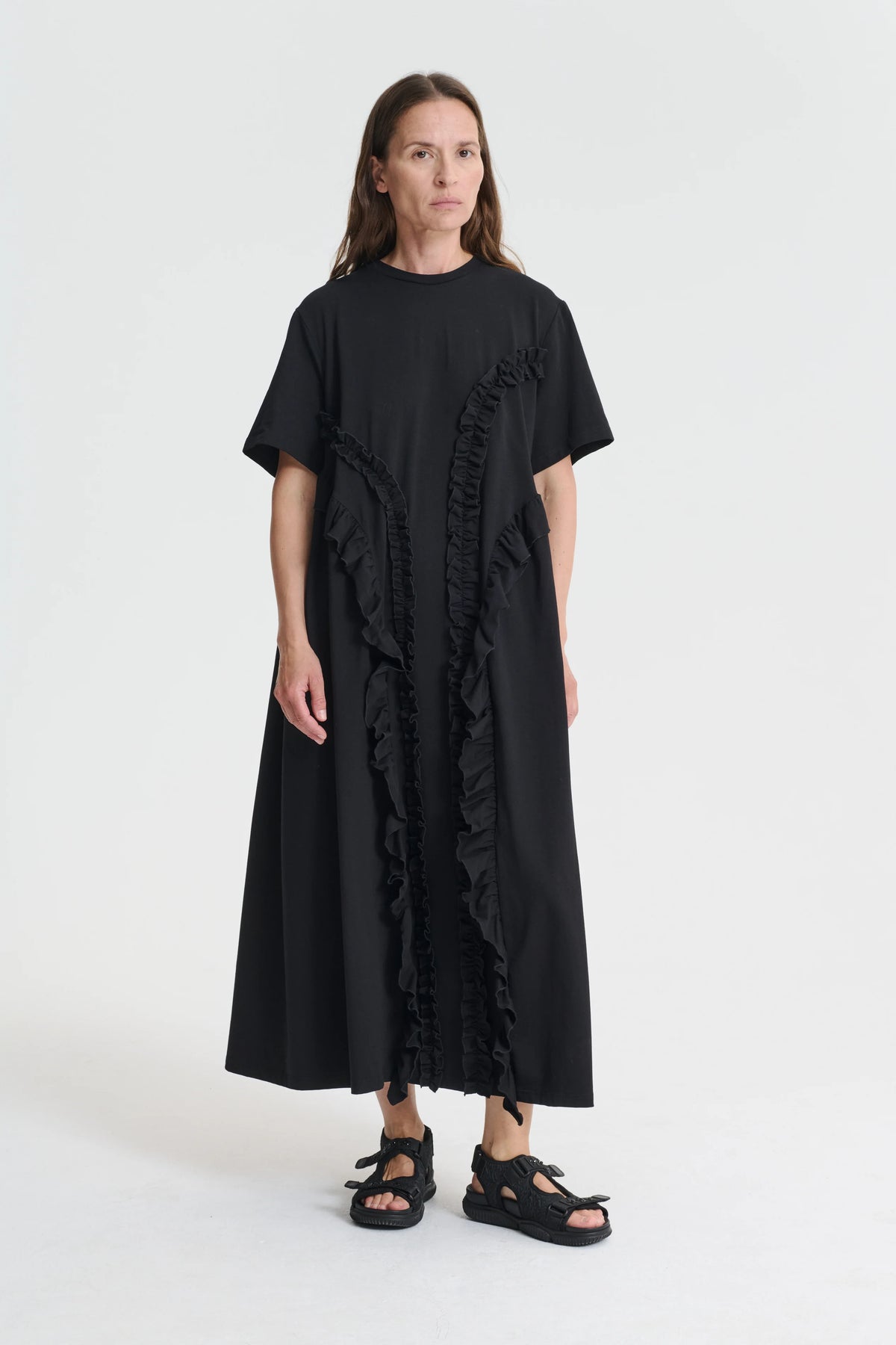 ALAINE | DRESS JERSEY | BLACK