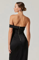 Gwyneria Off Shoulder Midi Dress