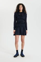 OONA | DRESS RECYCLED FAILLE NAVY