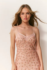 Mirrian Beaded Midi Dress