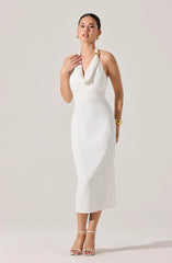 Alanna Halter Cowl Neck Dress