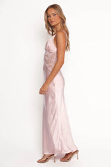 Milla Maxi Lace Dress - Pale Pink