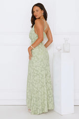 Pretty Haze Maxi Dress Sage